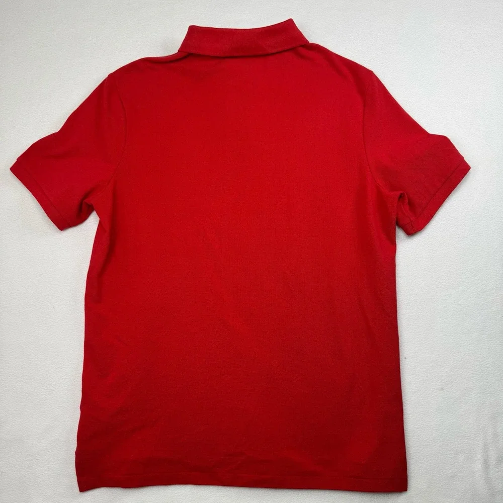Polo Ralph Lauren Mens‎ Classic Fit Red Short Sleeve Cotton Polo Shirt Medium